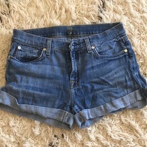 Denim shorts